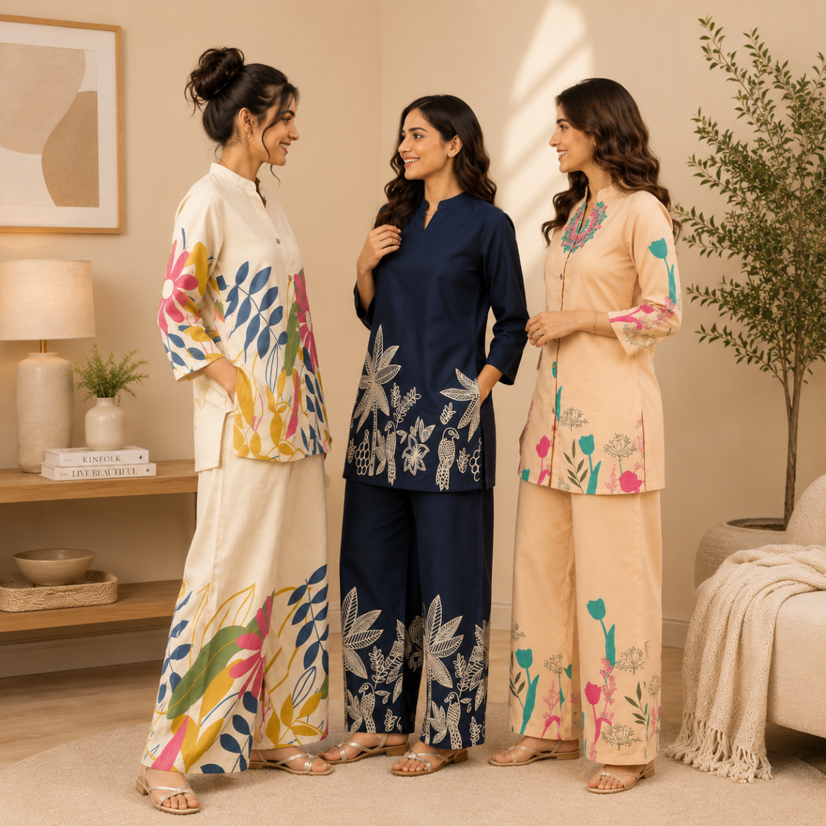3 Women Co-Ord Sets | Relax Fit | (R-2)