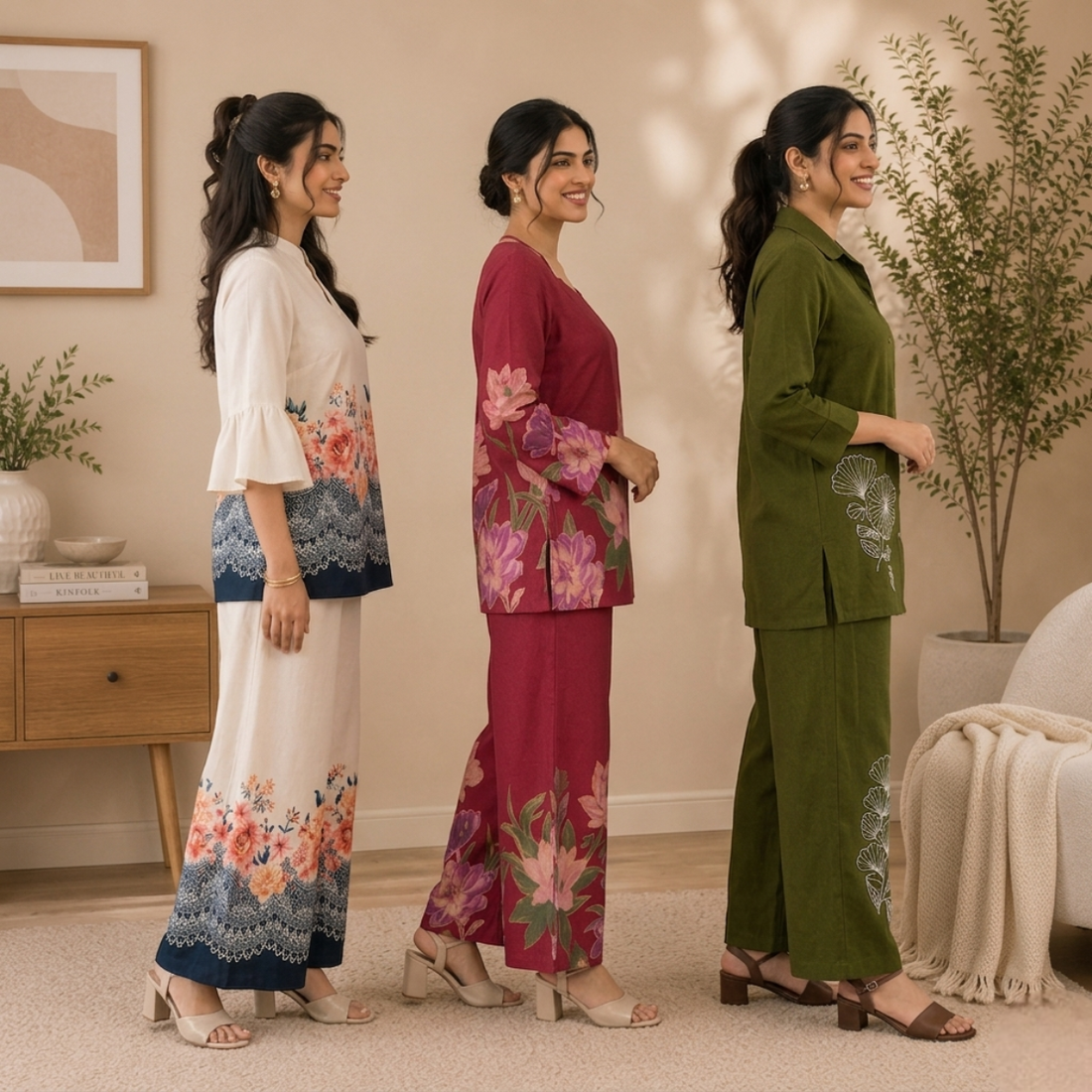 3 Women Co-Ord Sets | Relax Fit | (R-3)