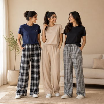 3 Women's T-Shirts With Trouser (K-5)