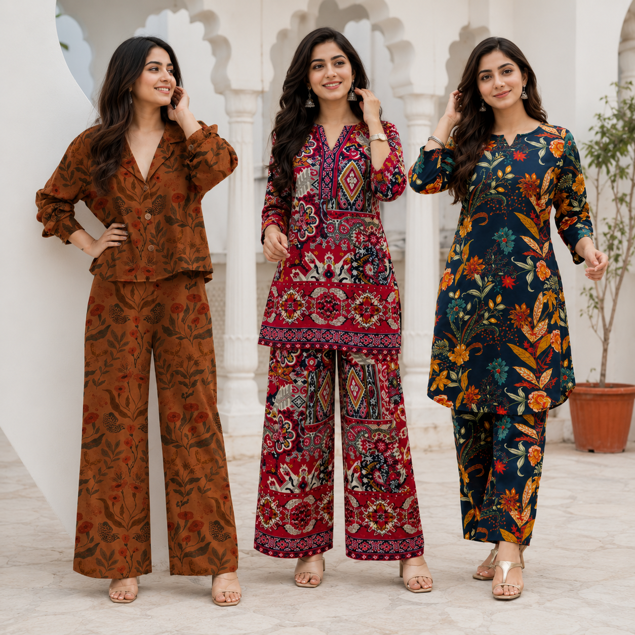 3 Women's Cotton Co-Ord Sets (C-1)