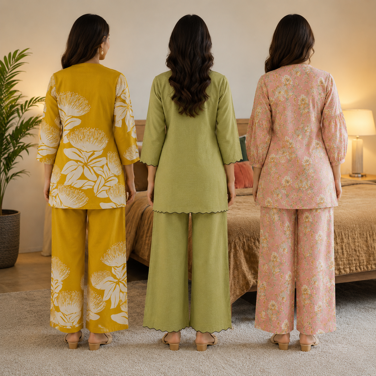 3 Women's Cotton Co-Ord Sets (C-3)