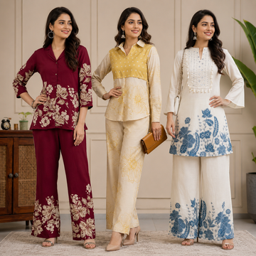 3 Women's Cotton Co-Ord Sets (C-4)