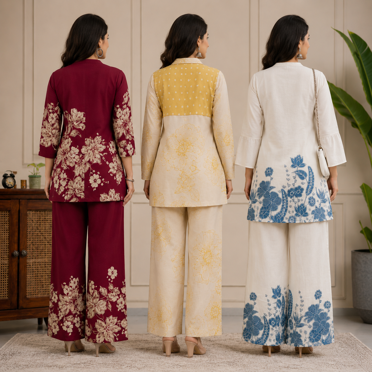 3 Women's Cotton Co-Ord Sets (C-4)