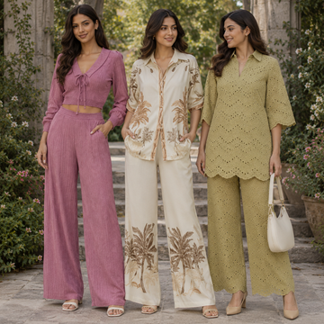 3 Women's Cotton Co-Ord Sets (C-6)