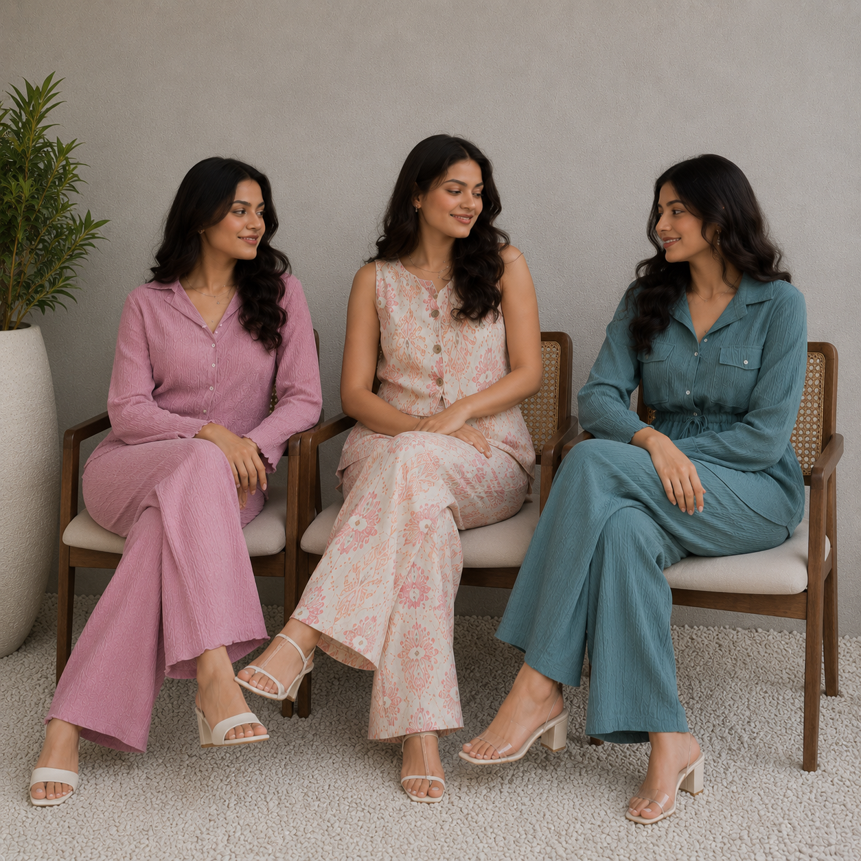 3 Women's Cotton Co-Ord Sets (C-7)