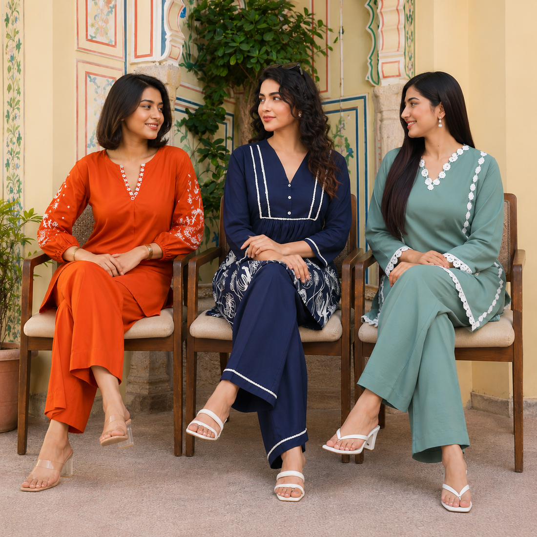 3 Women's Cotton Co-Ord Sets (C-8)