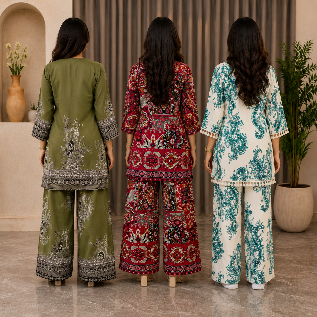 3 Women's Cotton Co-Ord Sets (C-9)