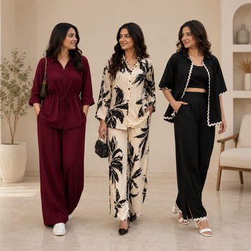 3 Women's Cotton Co-Ord Sets (C-10)
