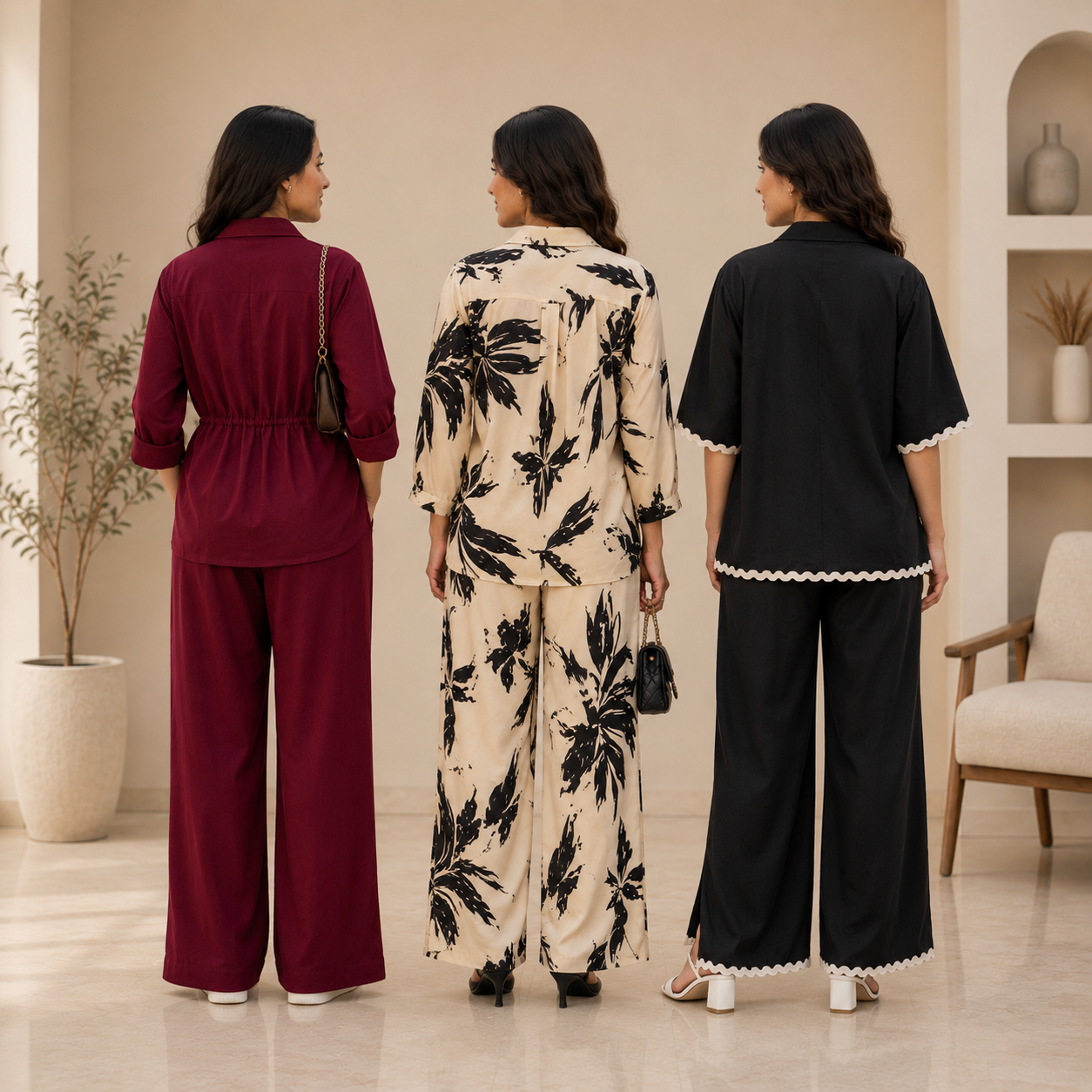3 Women's Cotton Co-Ord Sets (C-10)